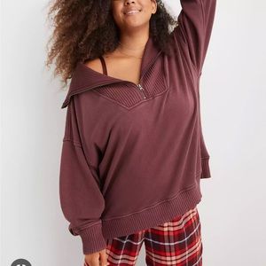 Aerie Down to Earth Half zip